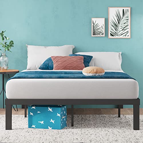 Image of Zinus Luis 14 Inch QuickLock Metal Platform Bed Frame, Mattress Foundation with Steel Slat Support, No Box Spring Needed, Easy Assembly, Full