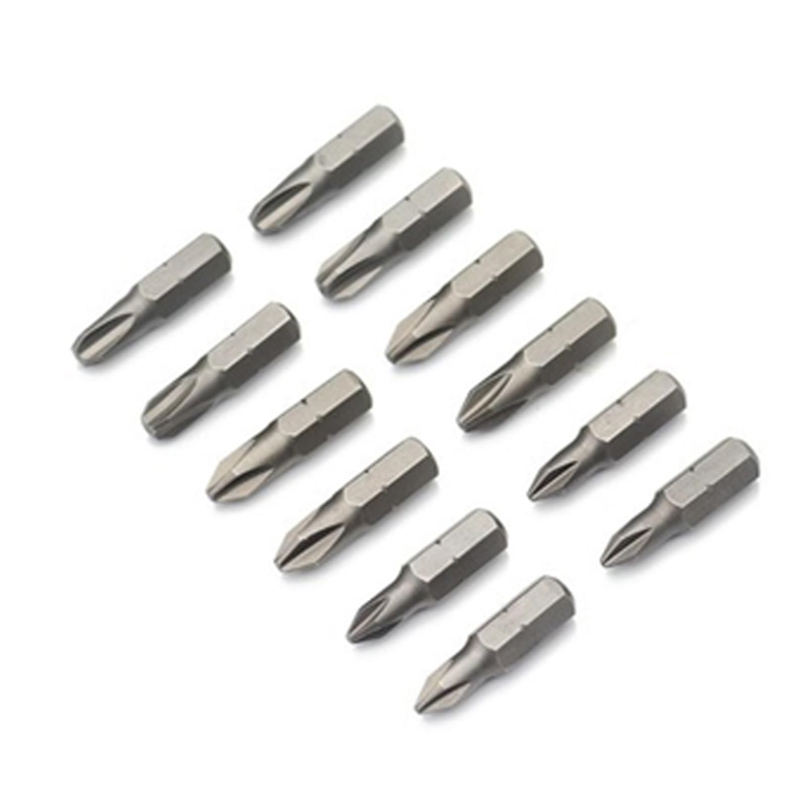 Zestaw bitów krzyżakowych 1 calowy PH0 PH1 PH2 PH3 Phillips S2 Stal 1/4 cala 6,35 mm chwyt sześciokątny Zestaw przedłużek(10PCS PH2 SET)