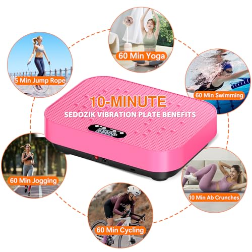 Image of Pallet of SEDOZIK Vibration Plate Exercise Machine, 2026 Upgraded Whole Body Vibrating Platform for Lymphatic Drainage, Muscle Toning, Home Fitness Shaker Board with 120 Speeds, 450lb Capacity, Pink