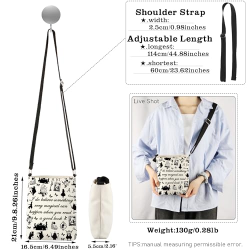 CMNIM Fairy Tales Gifts Book Lover Corssbody Bag Magical Can Happen When You Read a Good Book Purse4