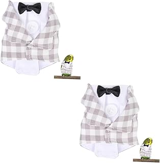 Ipetboom 2 Peças Roupas Para Pássaros De Estimação Cosplay Traje Coelhinho Fraldas Acessórios Para Pássaros Suéter Coelho Papagaio Roupas Decoração Criativa Traje De Pássaros Roupas De
