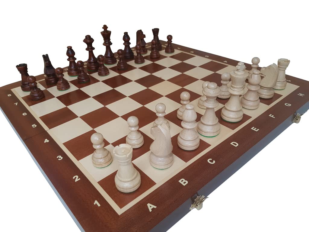 Ajedrez Madera, Tablero De Ajedrez De Madera Portátil, Plegable, Ajedrez Actividades Familiares para Fiestas, Juego de ajedrez Madera para Adultos, Tablero de ajedrez Madera Plegable, Piezas Staunton