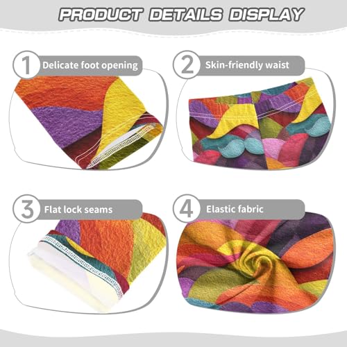 KLL Art Decor Mustache Pattern Retro Happy Fathers Day Toddler Baby Girl Active Leggings Comfortable High Waisted Leg Yoga3