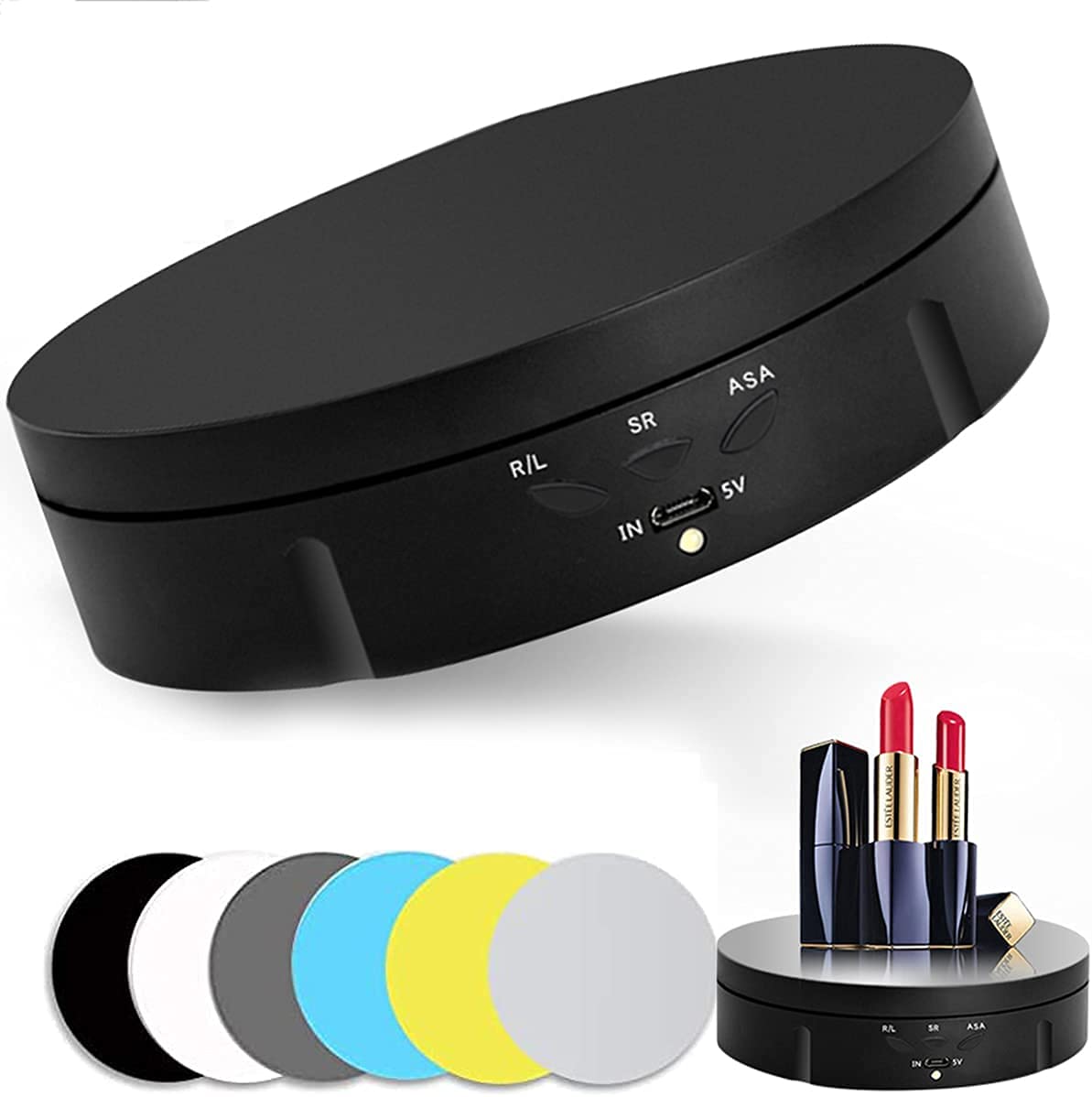 Buy BENBOR Electric Rotating Turntable Display Stand, 90/180/360 Degree