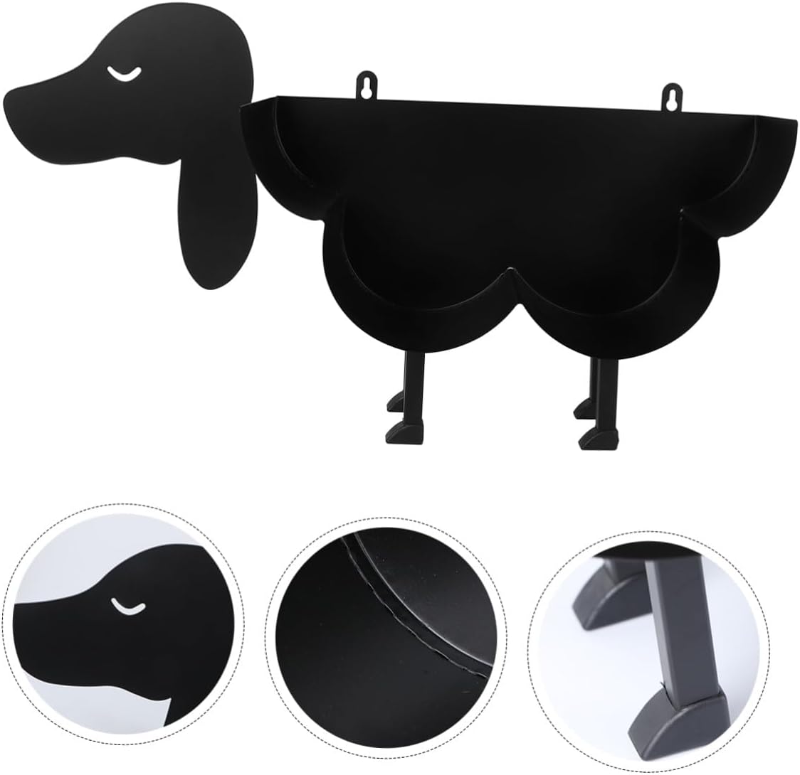 Modern Cartoon Dog Roll Paper Stand Toilet Tissue Holder Metal Minimalist Rack for Bathroom Kitchen Living Storage Organizer