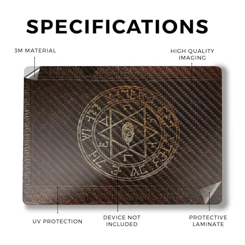 Image of Carbon Fiber Laptop Skin Compatible with Alienware M18 R2 (2024) - Tome - Premium 3M Vinyl Protective Wrap Decal Cover - Easy to Apply | Crafted in The USA by MightySkins