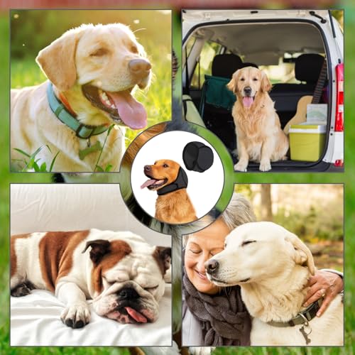 Ohrenschutz Hund, Gehörschutz für Hunde, Grauer Ohrenschützer für Hunde, Lärmschutz bei Feuerwerk und Gewitter, Stress und Angst Zu Reduzieren