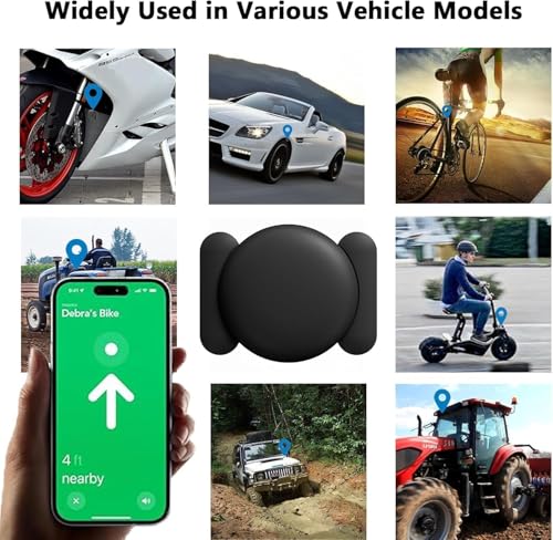 Image of GPS Tracker for Vehicles No Monthly Fee,Tracker Device for Vehicles Work with Apple Find My(iOS Only),Real Time GPS Car Tracker Mini Hidden Car Tracker with Magnetic Case -(Black,2PCS)