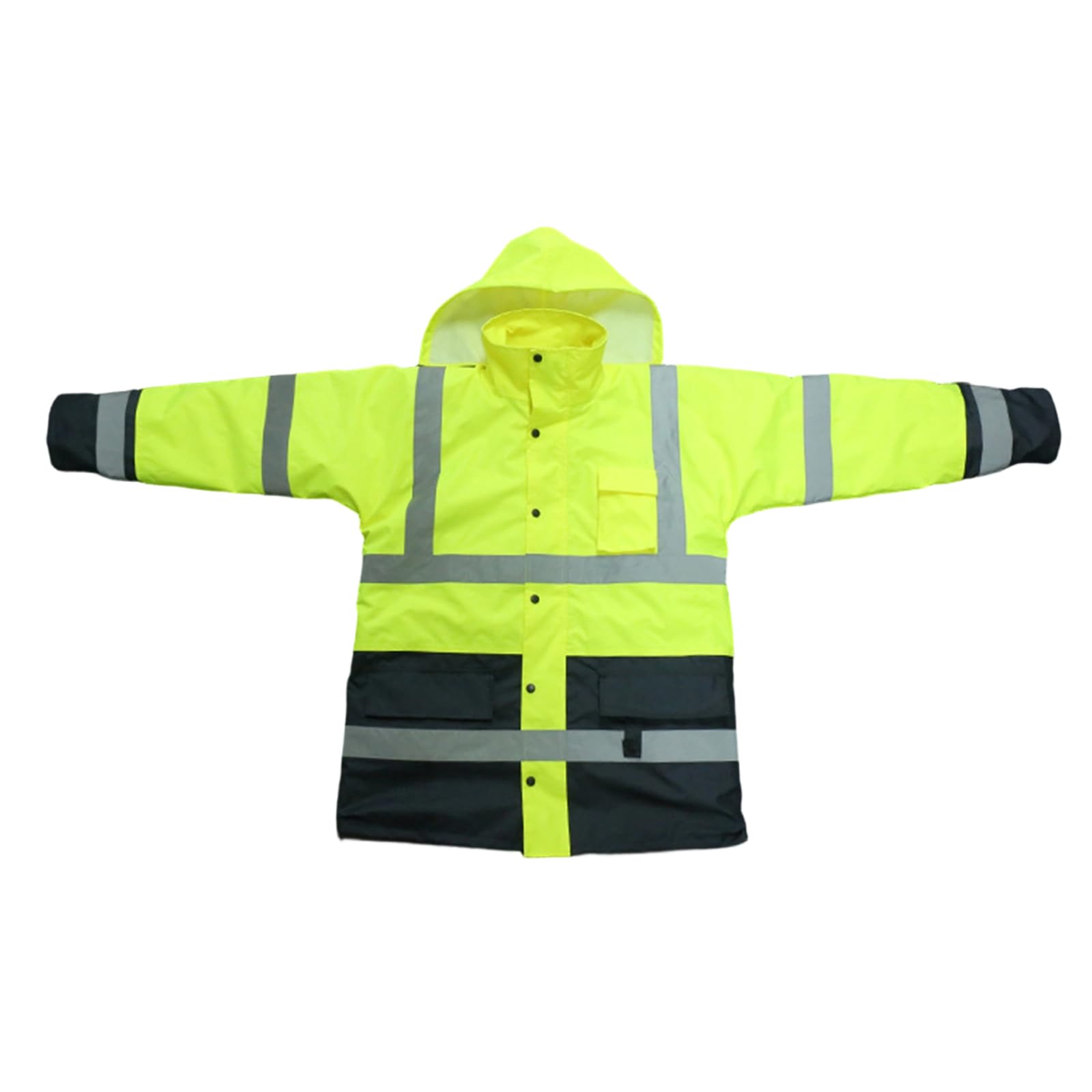 Arbeitsjacken mit ergonomischer Passform, hohe Sichtbarkeit, reflektierende, spritzwassergeschützte, isolierte Jacken für bequeme Bewegung auf der Baustelle, Arbeitsschutzkleidung