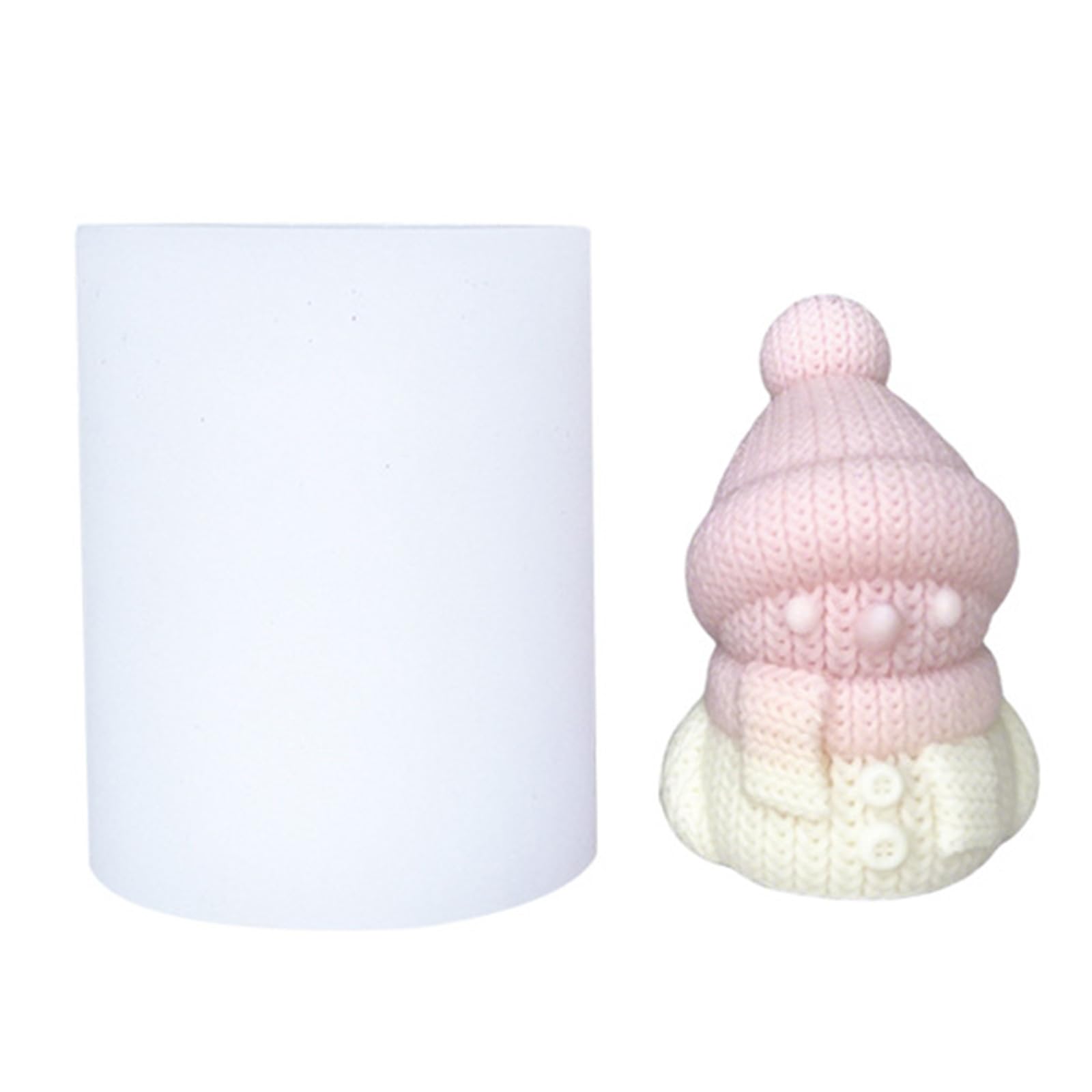 Msioytog Snowman Silicone Featuring Knittef Detail Easy Cleaning for Craft Holiday Projects Easy Cleaning Silicone