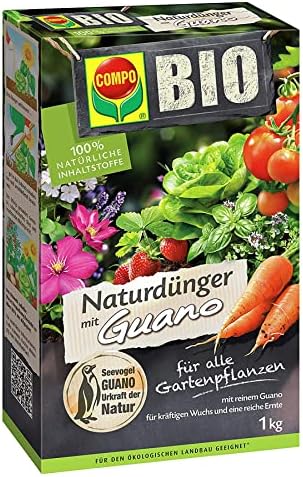 COMPO BIO Naturdünger mit Guano für alle Gartenpflanzen, Pflanzendünger