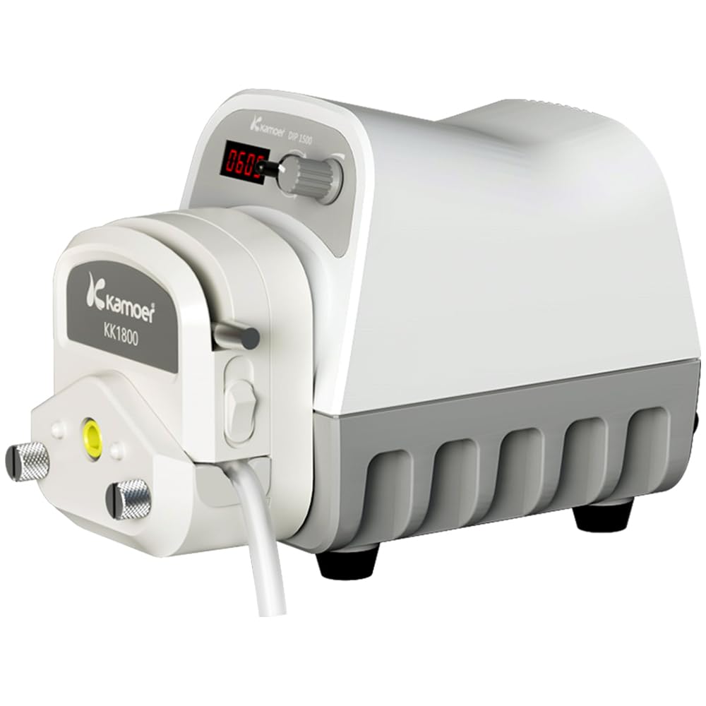 Kamoer DIP1500 V3 Pompa tubolare 24 V 1500 ml/min alto flusso intelligente velocità variabile 0,1 – 400 giri/min pompa dosatore liquido 3 rotori schermo LED RS485 7,9 mm x 11,1 mm (ID x OD)