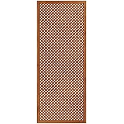 Celosía De Madera Tratada para Decoración De Terrazas, Jardines y Exteriores - Teca (228x92 cm)