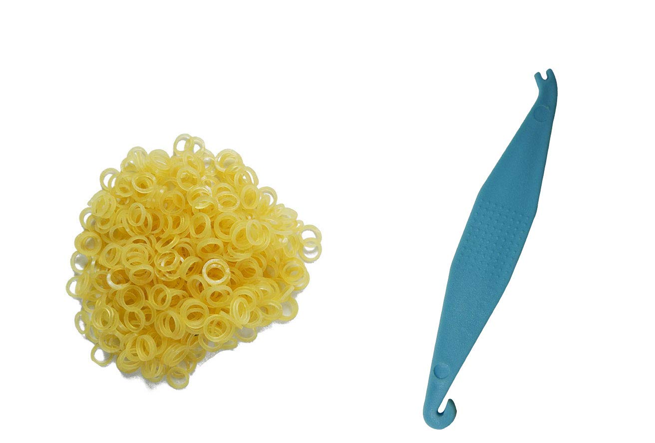 Orthodontic Intraoral Latex Elastics| Dental elastics| Tooth Colours, Size 1/8" - 4.5 Oz Pack of 100 Pcs in Multiple Packaging (1)