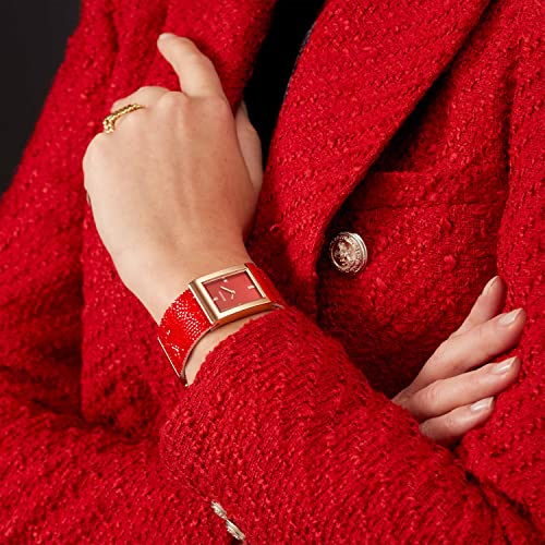 Sekonda Rocks Ladies 26mm Quartz Watch in Red with Analogue Display, and Red Rock Crystal Bracelet 40463 - Image 3