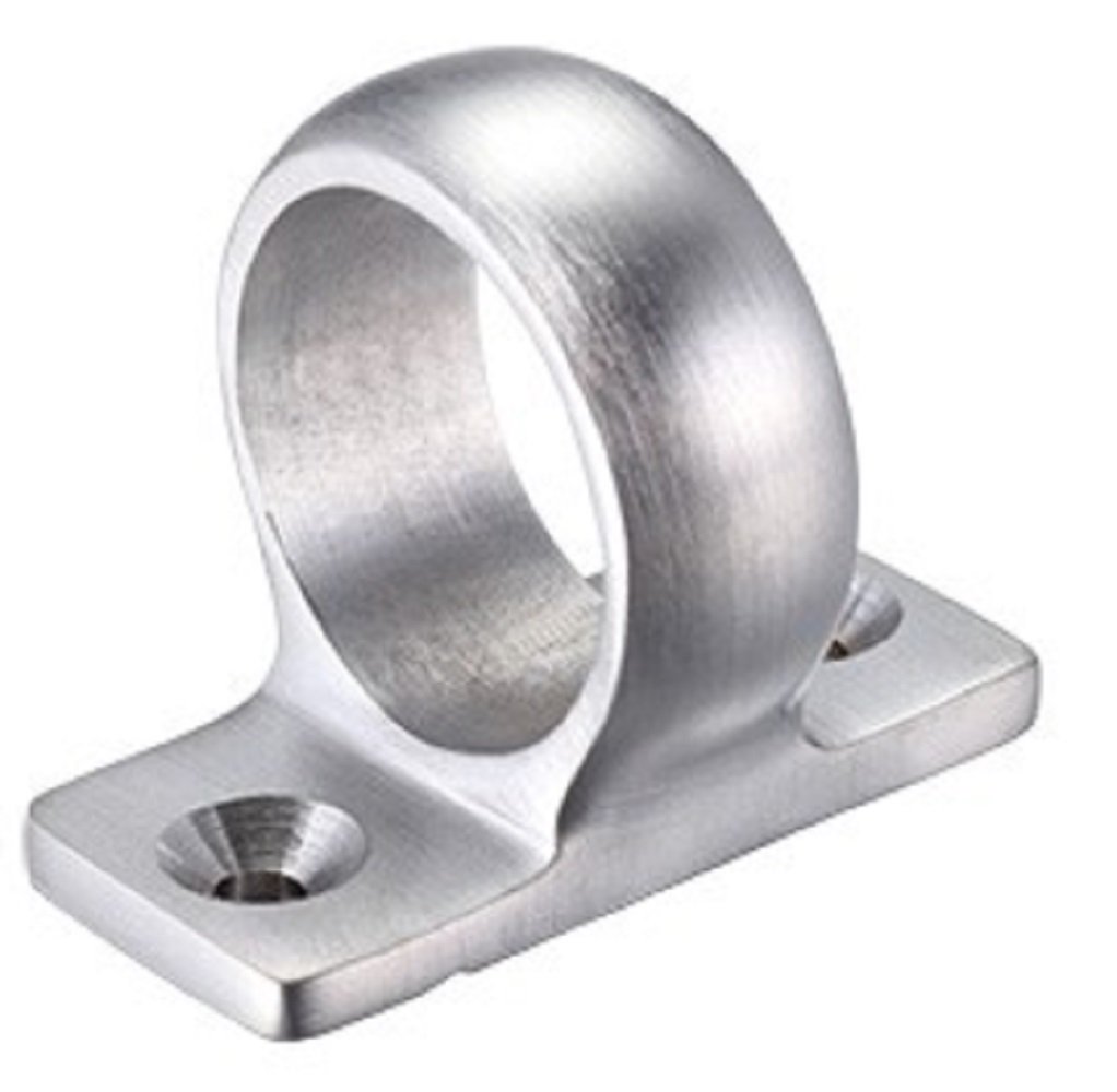 Zoo Hardware Satin Chrome Quality Solid Sash Window Eye Ring Pull Lift + Screws (Satin Chrome)