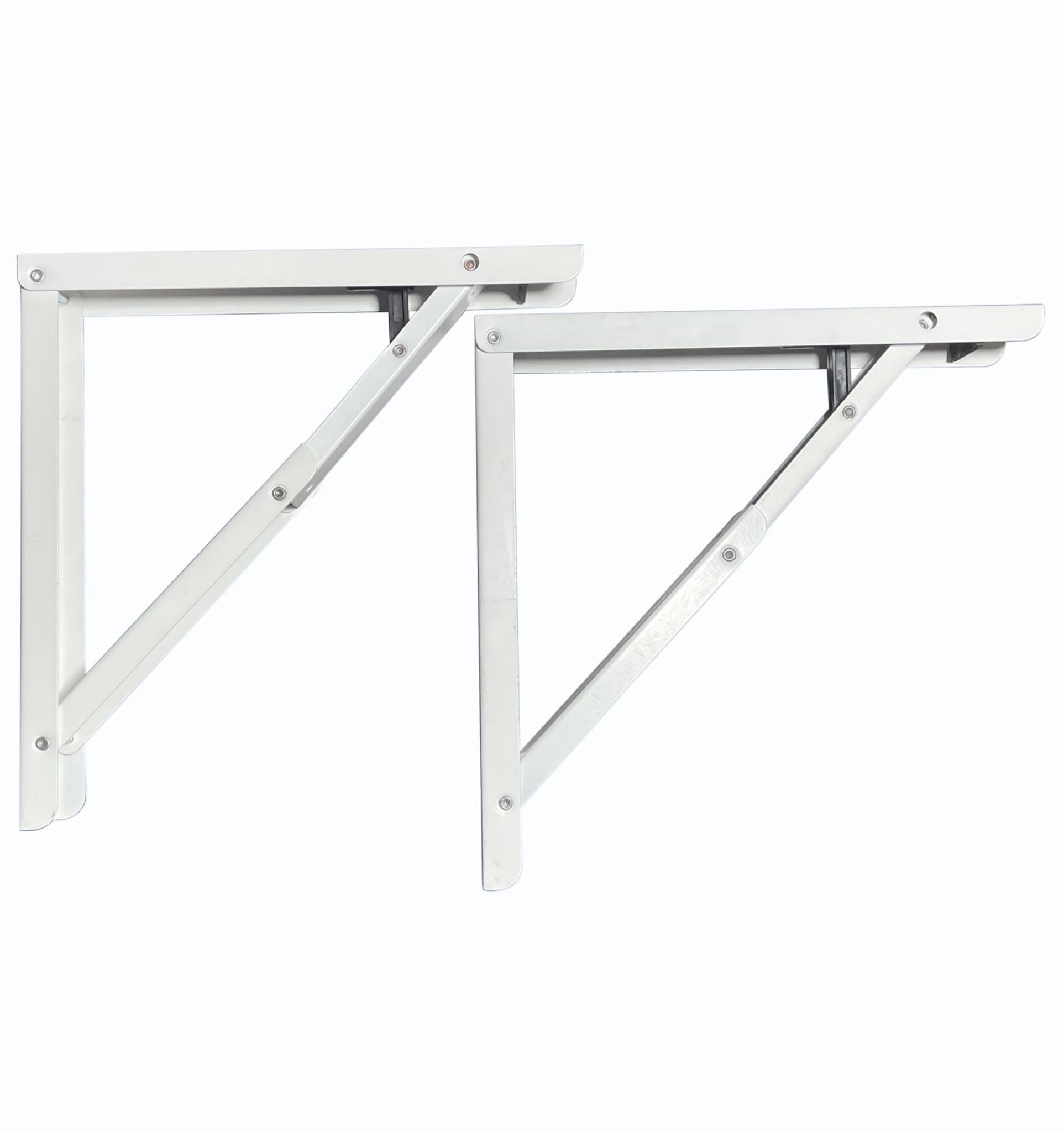 Qara Folding Shelf / Folding Table Brackets, max Load 325 lbs. (150 kg) Folding Table Bracket Hinge Wall Mounted, Steel Collapsible Shelf , (12 inch Bracket) (White) (B0DB1WMLL4) Amazon Price History, Amazon Price Tracker