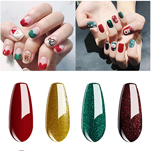 Set de esmaltes gel 6 colores Vishine colección Navidad miniatura 3