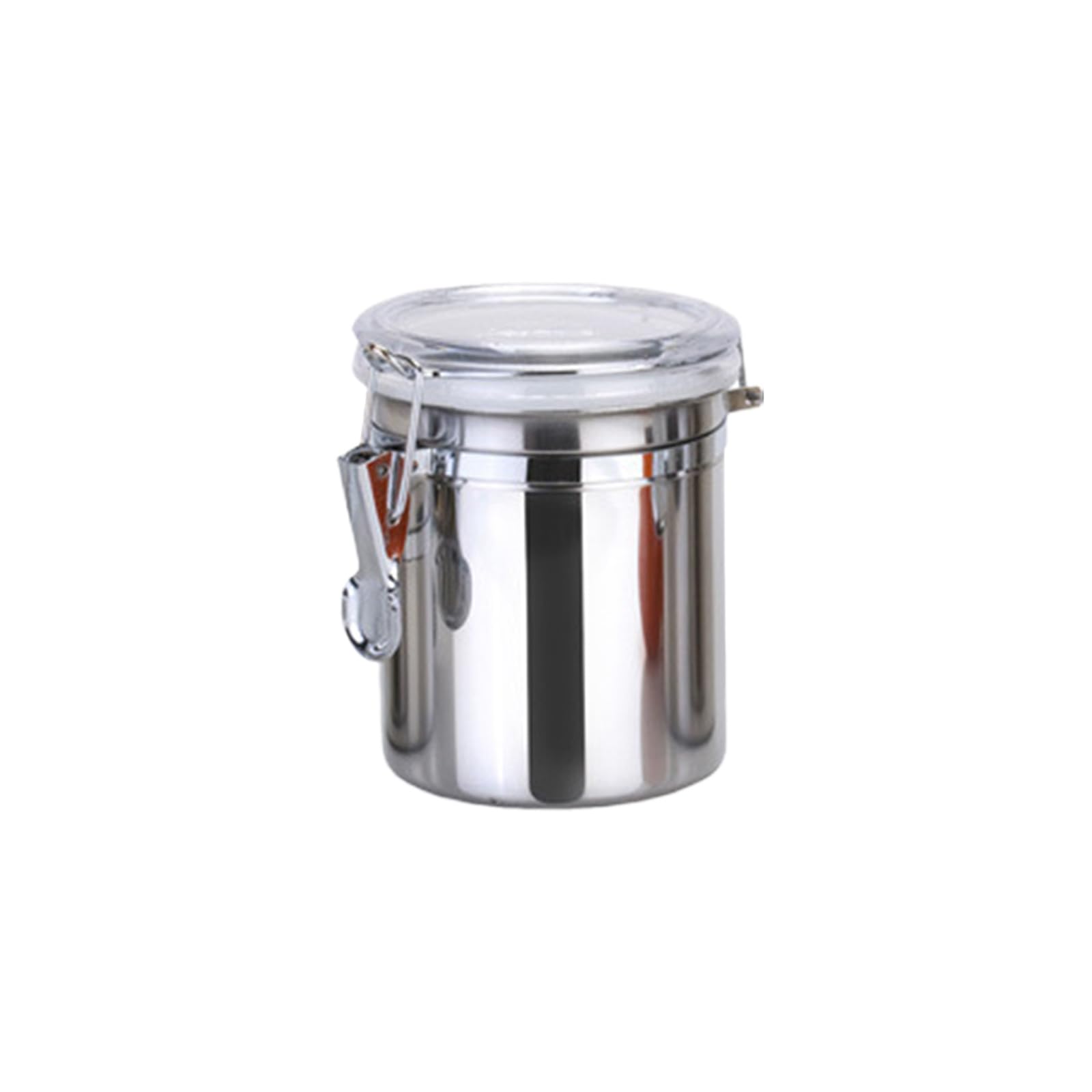 Hyclam Clear Lid Food Storage Canister Set Convenient Steel Kitchen Storage Canister Sturdy Container Sealed Oganization Jar Sugar Canister With Lid