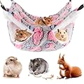 Medo Pet Cage Hammock, Double Layer Animal Hammock Sleeping Bag, Suitable for Cage Rats, Hamsters, Guinea Pigs, Ferrets and Chinchillas to Play and Sleep (29 * 29cm)