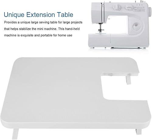 Miniatura 7 de Tabla de extensión para máquina de coser, mini mesa de extensión portátil de plástico para máquina de coser 505A, mini extensión de escritorio para
