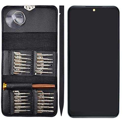 Image of LM-Q510N LCD Screen Touch Digitizer Glass with Screen Frame Replacement for LG Q51 Midnight Black