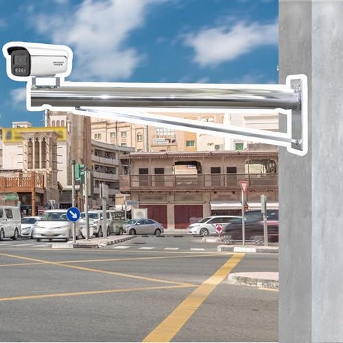 Support caméra extérieur poteau de 1m mural universel