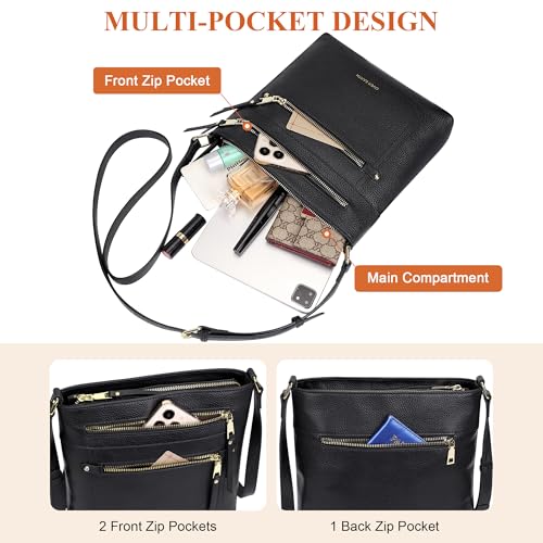 Over Earth Crossbody Bags for Women Leather Purses for Ladies with Multiple Pockets4