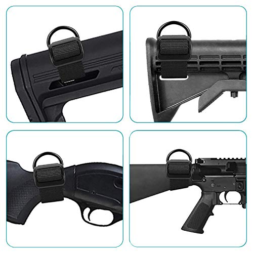 Foto von Mifz 2 Stück Nylon Buttstock Sling Befestigungsgurt anpassen, um eine 1-Punkt-Schlinge oder 2-Punkt-Schlinge für Gewehr, Airsoft und Shotgun zu akzeptieren.
