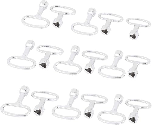 X-DREE - 15 llaves triangulares para armario de 0.315in (Llave de la llave inglesa del zócalo del triángulo del tren del armario, 15 piezas para la