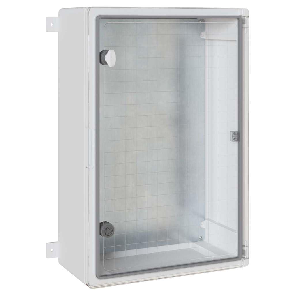 Armadietto di controllo, 47 x 20 x 60 cm, in robusta plastica ABS con porta trasparente, per interni ed esterni, resistente alle intemperie, per officina e industria