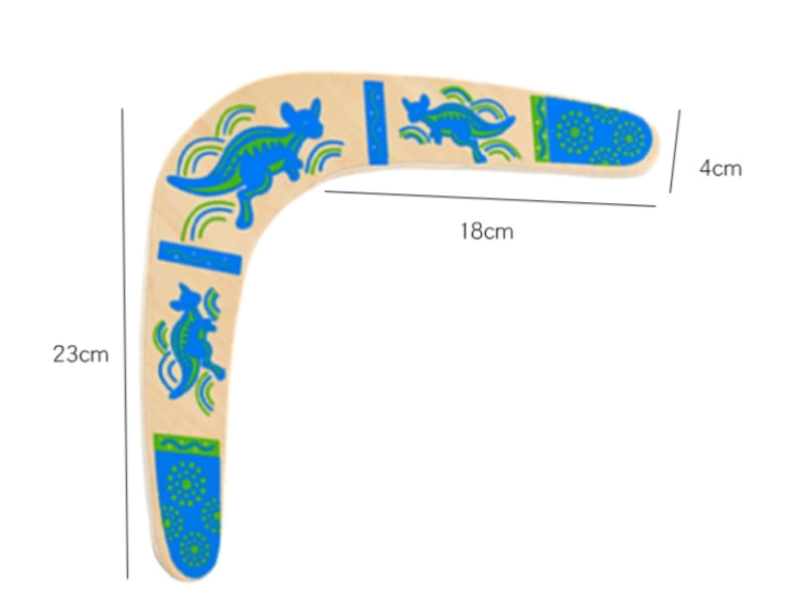 Boomerang di Legno di Ritorno Boomerang a Forma di V per all'aperto Disco Volante Giocattoli Giocattolo Sportivo(Blu)