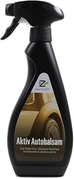 nextzett Vinyl-Rubber Extra "Aktiv Autobalsam" Vinyl Cleaner, Rubber Trim Restorer, and Tire Protectant for Cars 16.9 fl oz