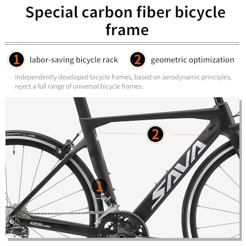 SAVADECK Carbon Road Bike for Beginners – Adult Racing