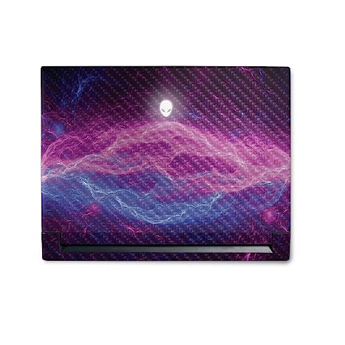 Image of MightySkins Carbon Fiber Skin Compatible with Alienware M18 R1 (2023) Full Wrap Kit - Raw Energy | Protective, Durable Textured Carbon Fiber Finish | Easy to Apply & Change Styles | Made in The USA