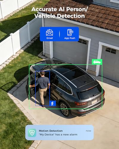 Image of Hiseeu 4K PTZ Wired Security Camera System with 8 x 8MP IP67 CCTV Cameras,8MP DVR,360 Coverage,Smart Color Night Vision,Audio,Person /Vehicle Detection,2TB HDD for 24 /7 Recording,Surveillance DVR Kit