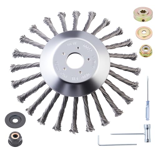 TSzmyt 2026 Upgraded 10 Inch Indestructible Steel Wire Trimmer Replacement Head – Heavy-Duty Weed...