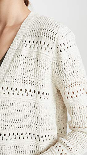 Jack By Bb Dakota Women's Beach Waves Drop Needle Cardigan, Light Cream, Small #TOP5