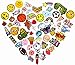 55pcs Cool Iron On Patches Cute Sewing On Patches Appliques for Clothes Jackets Hats Backpacks Jeans; Kids Boys Girls; Rainbows Unicorns Dinosaurs Roses Hearts Butterfly Animals Fruits Stars & More