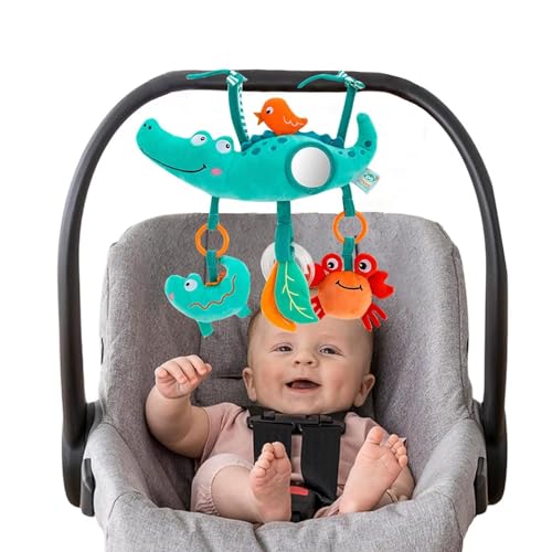 Image of Pau1Hami1ton Baby Stroller Arch Toys, Car Seat Toys,Bouncer Toy Bar/Mobile for Bassinet,Adjustable Baby Hanging Toys Fit for Crib Bed,Stroller,Car Seat.S-19(Crocodile)