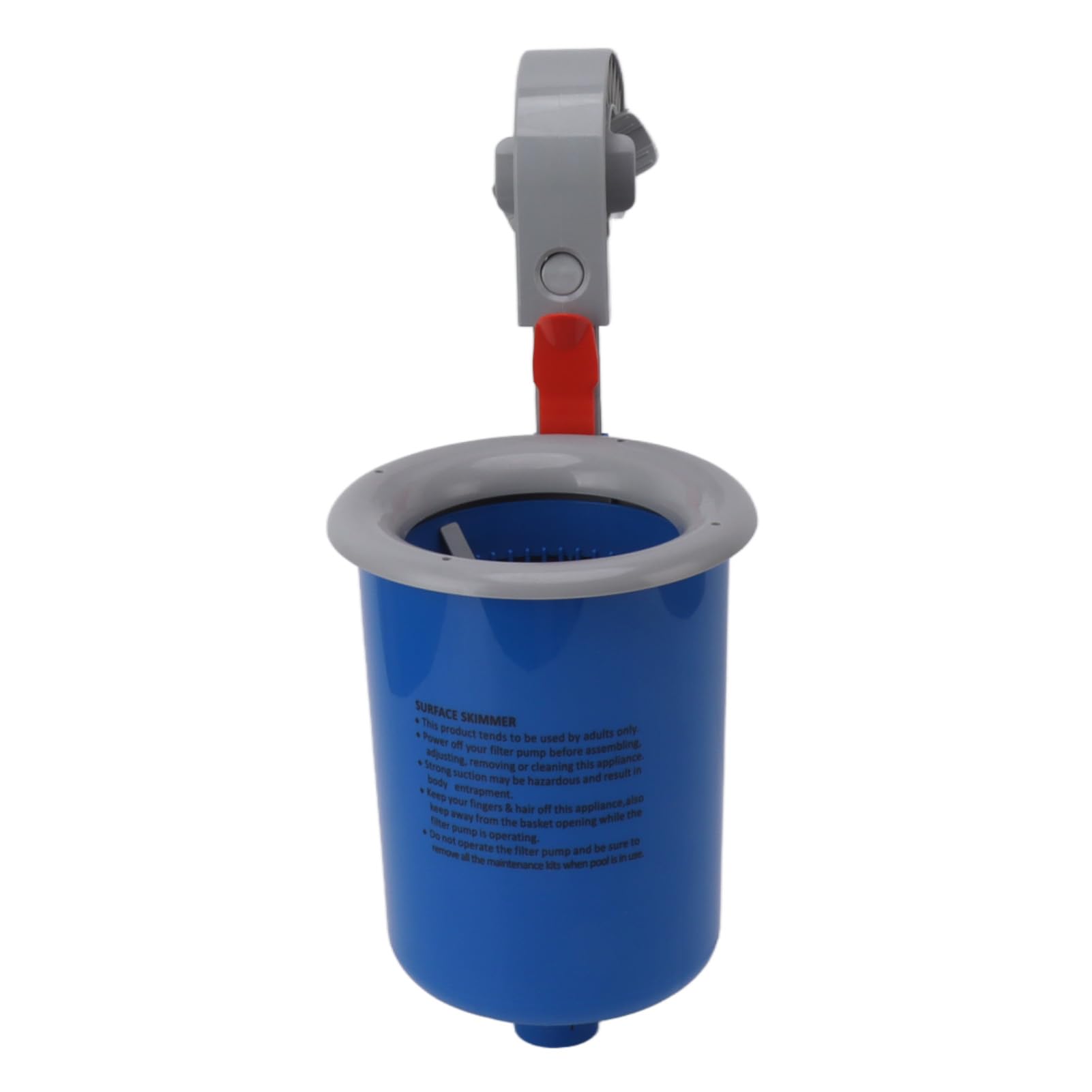 Skimmer di Superficie per Piscine Fuori Terra, Skimmer Automatico a Parete con cestello filtrante Estraibile, Kit Pulizia e Manutenzione Piscina