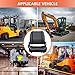 TICSEA Universal Forklift Seat,Tractor Seat with Adjustable Back,Safety Belt and Operator Position Switch,Excavator Skid Loader Backhoe Dozer Telehandler