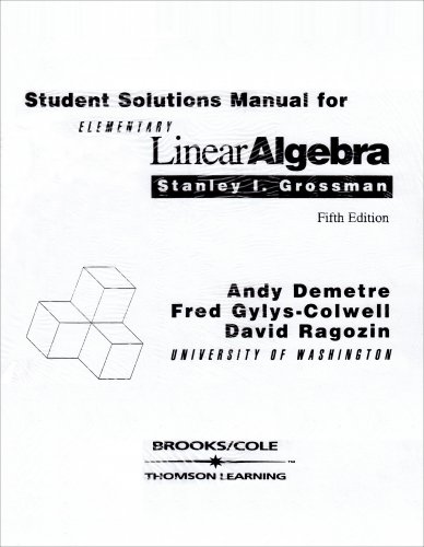 Elementary Linear Algebra: Grossman, Stanley I.: 9780534279752: Amazon ...