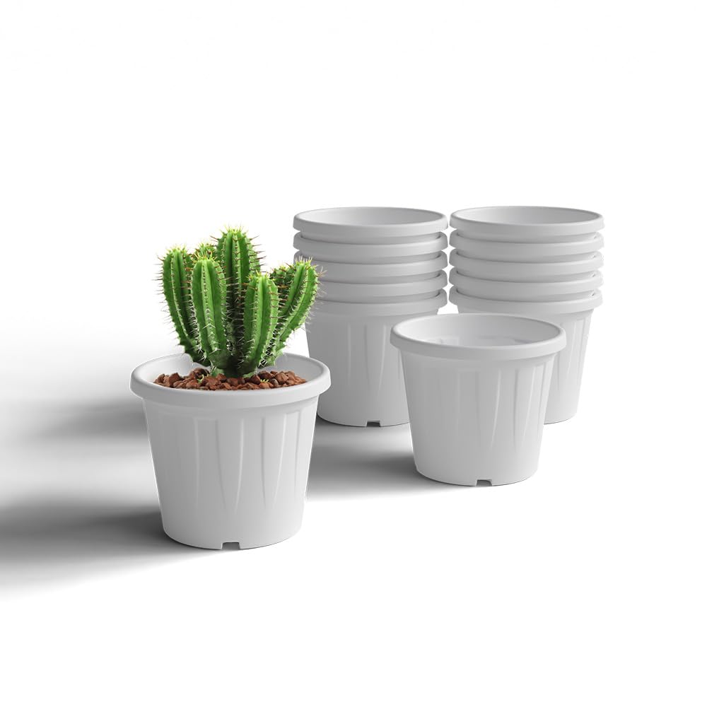 YUCCABE ITALIA 6 Pack White Nursery Planters -12