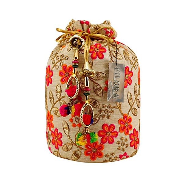 AILTINO Women Red Potli Bag combo's and set's (Set of 2) - Image 8