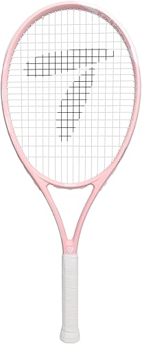 Teloon Raquetas de tenis recreativas para adultos - Raqueta de tenis de 27 pulgadas para hombres y mujeres, estudiantes universitarios, raqueta de