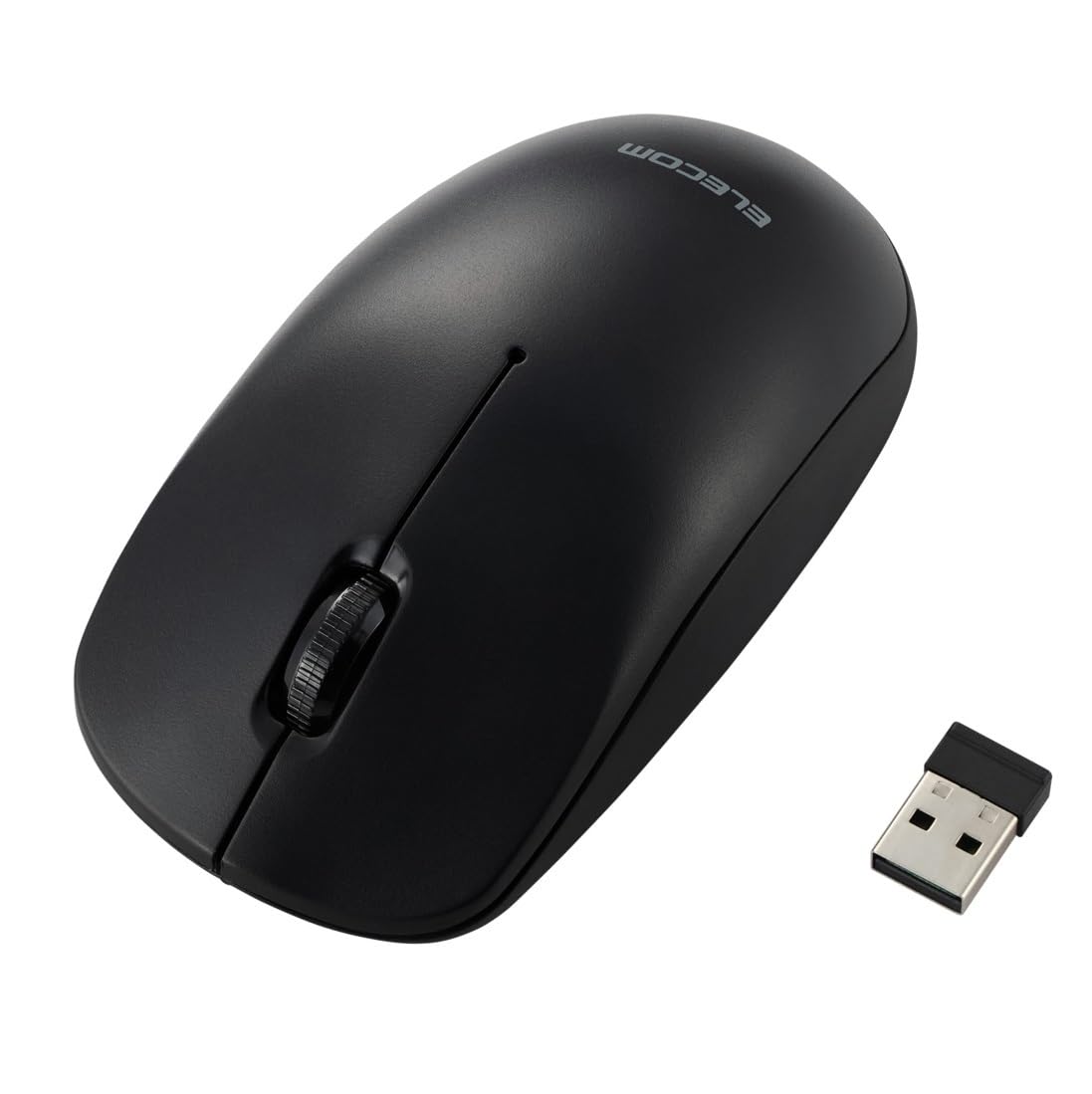 エレコム ワイヤレスマウス 無線2.4GHz 3ボタン 左右対称 Lサイズ ブラック M-LE10DRABK