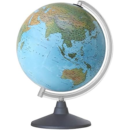 Amazon Co Jp 地球儀 インテリア 子供用 学習 おすすめ 地勢図 球径30cm オルビス イタリア製 文房具 オフィス用品