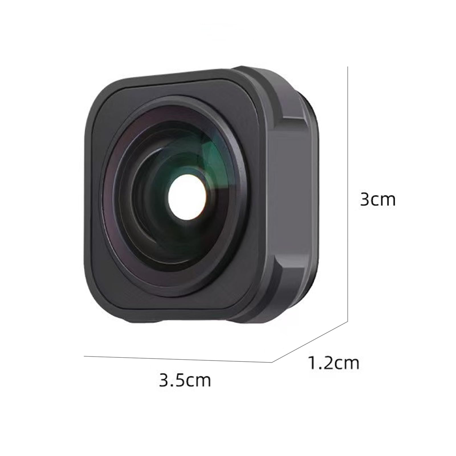 Objectif 155° Grand Angle pour GoPro HERO13 Black 12 11 Mini 10 9 Accessoires d'objectif en Verre Optique HD Accessoires
