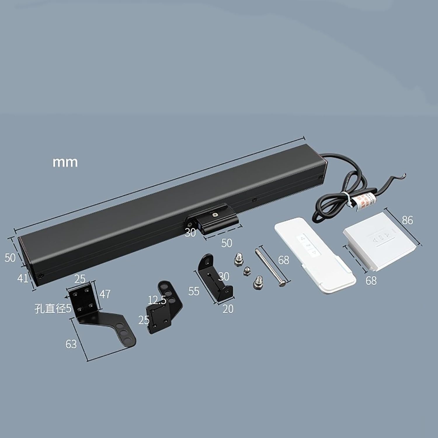 Smart - Abridor de ventanas eléctrico automático de 300 mm para tragaluces e invernaderos, dispositivo de cadena de ventilación fácil para un flujo de aire óptimo